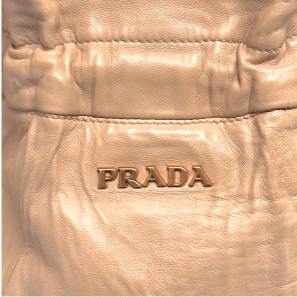 Prada Nappa Leather Drawstring Tote w/COA - Picture 6 of 10